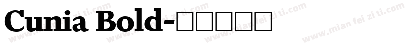 Cunia Bold字体转换